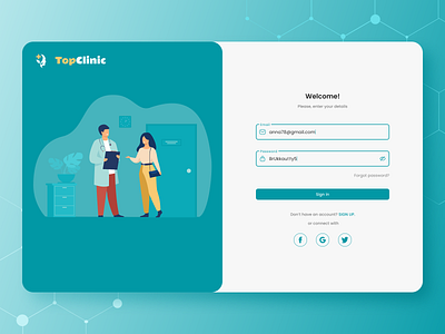 Top Clinic | App Design app clinic design doctor health hospital ui ux web