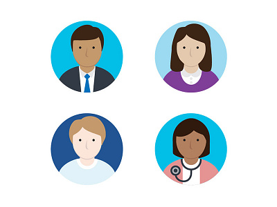Employees illustration icons illustration people