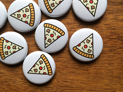 Pizza Hunter buttons button icon logo pin pizza