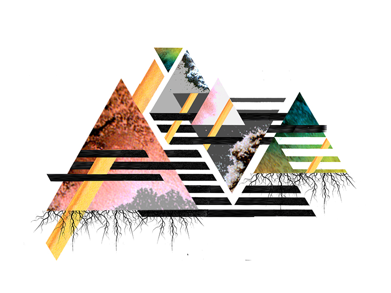 Collage graphic for concept album by Constance Smith on Dribbble