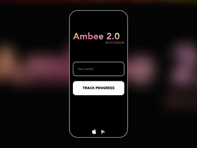 Track progress of Ambee 2.0 development ambee dark mailing list progress teaser