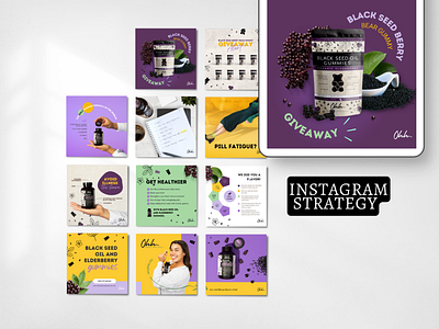 Instagram Strategy (Nutrition Brand) instagram posts instagram strategy social media posts social media strategy