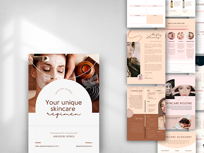eBook Design (Skincare Brand) beauty workbook ebook design skincare ebook