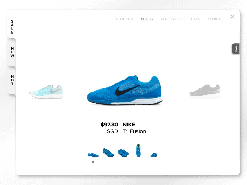 Nike UI concept