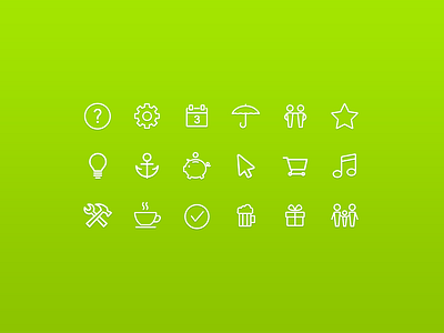 Air Bank Icon set