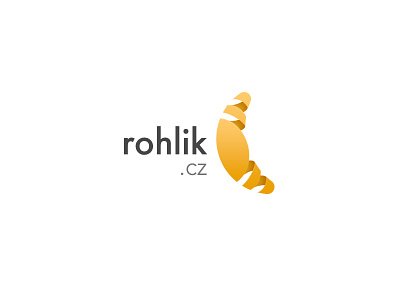 Rohlik.cz Logo delivery food logo mark roll