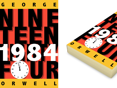 Book Cover Design for 1984, by George Orwell book cover design book covers graphic design typography
