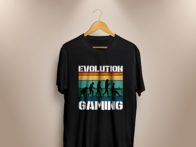 Evolution Gaming T-shirt design fashion graphic design illustraor illustration t shirt typography