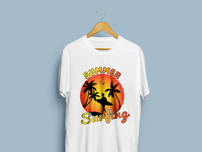 Surfing T-shirt design