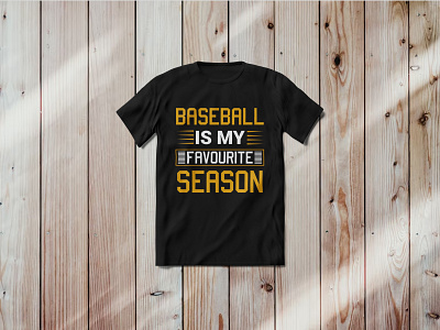 Baseball typography t-shirt design