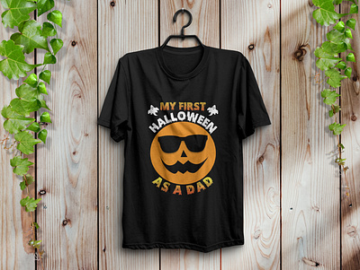 Halloween t-shirt design dad design fashion funny graphic design halloween illustraor illustration t shirt typography vector