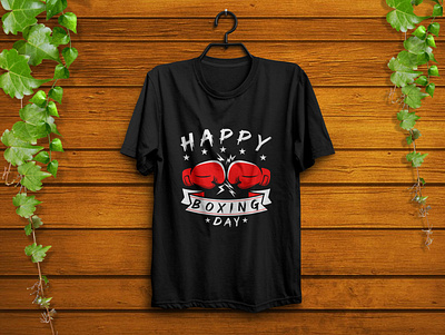 Happy Boxing Day t-shirt design boxing day design fashion gloves graphic design happy illustraor illustration sports t shirt typography vector