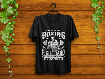 Boxing Fight Hard t-shirt design