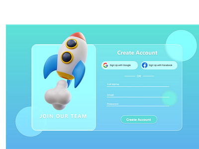 Sign Up form Page UI Design for websites