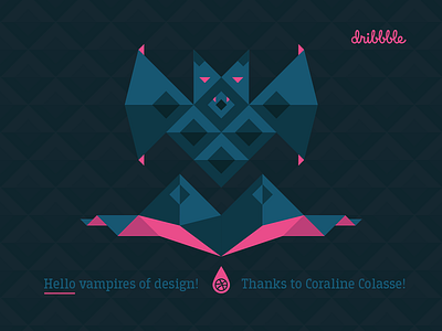 Hello vampires of design! abstract blood concept debut geometric illustration illustrator minimal ulla costa vampire vector