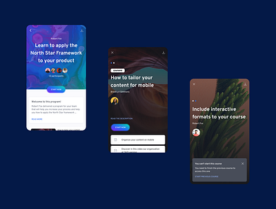 Program and course pages app app design design figma interface mobile mobile ui mobile ux product design ui uidesign