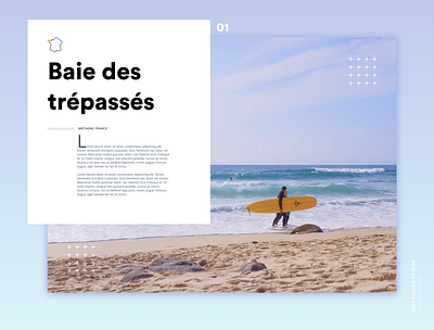 Landing Page Surf clean clean design interface landing page layout minimal surf typography ui webdesign