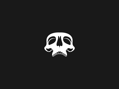 Ghost Skull Logo Design branding design flat logo logo design logos minimal vector