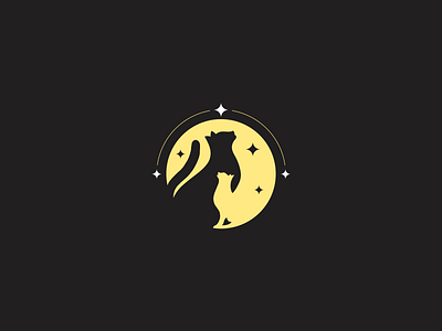 Night Cat Logo Design