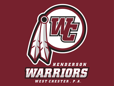 Henderson Warriors concept henderson high school hockey logo design pennsylvania sports warriors west chester