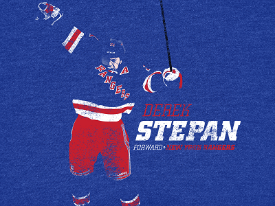 Derek Stepan derek stepan hockey illustration new york rangers sports sports design