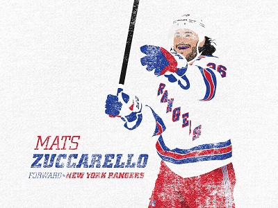 Mats Zuccarello hockey illustration mats zuccarello new york rangers sports sports design