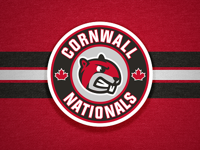 Cornwall Nationals beaver black branding canada cornwall hockey mascot nationals nats ontario red sports
