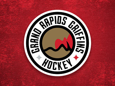 Grand Rapids Griffins 2 branding gold grand rapids griffin hockey logo logodesign michigan red sports sportsdesign white