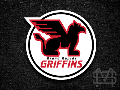 Grand Rapids Griffins (2017) black branding grand rapids griffin hockey identity illustration red sports branding sports design sports logo