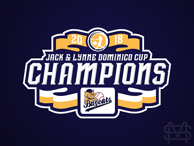 2018 IBL Champions 2018 barrie baseball baycats canada champions logo ontatio playoffs postseason sports