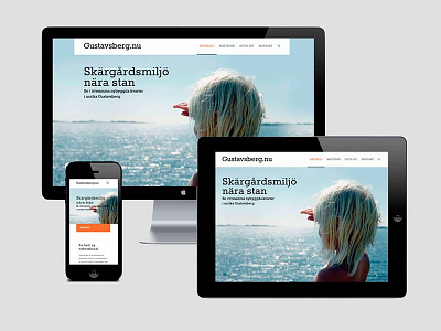 Web for the archipelago close to Stockholm city responsive web