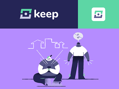 Keep App - Logo & Illustration Style