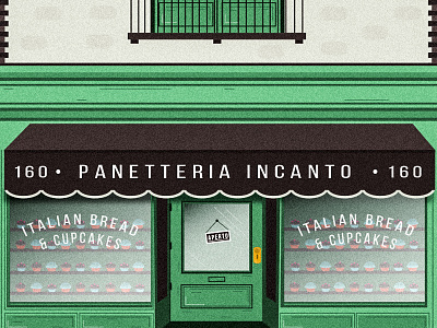 Panetteria Incanto architecture city illustration vector