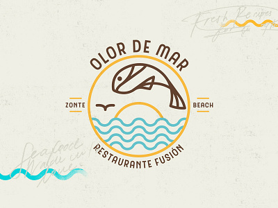 Olor de Mar - Branding badge branding emblem logo rebrand restaurant