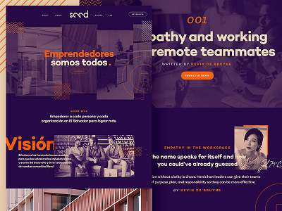 Seed Website Preview cowork coworking design office photography space travel ui ux web design website