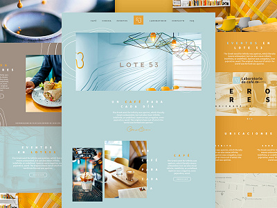 Lote53 Website Preview cafe coffee coffee shop design innovation landing page responsive restaurant ui ux web web design