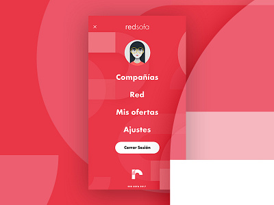 Redsofa - App Preview android app burger menu ios menu screen screen design ui ui design ux