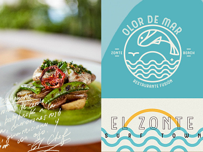 Olor de Mar - Behance Case Study badge behance branding emblem logo design restaurant visual identity