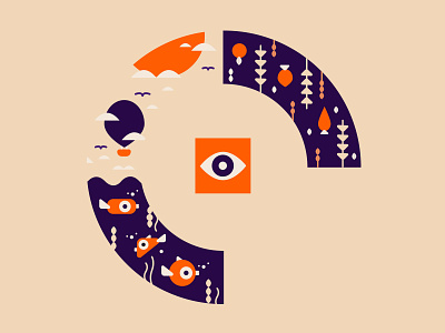 Seed - Merch agriculture eye farm farming fish icon illuminaty illustration logo merch vector visual identity