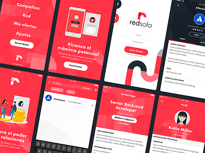 Red Sofa - App UI app branding illustration ios iphone ui ux