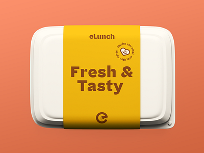 eLunch - Food packaging branding catering delivery delivery app food food app food catering office app packaging