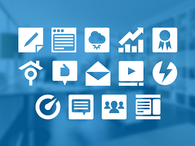 Agency Icon Set agency development icon set