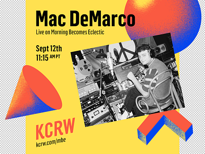 Morning Becomes Eclectic design kcrw live los angeles music performance promo radio santa monica shapes
