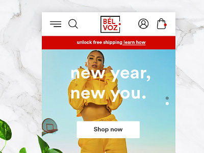 Bèlvoz eCommerce Home Page branding design ecommerce fashion mobile ui ui ux design ux