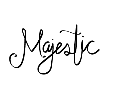 Majestic Journey Event handwritten letter m majestic script type