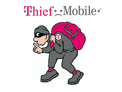 T-Mobile = Thiefs art branding protest t mobile tmobile