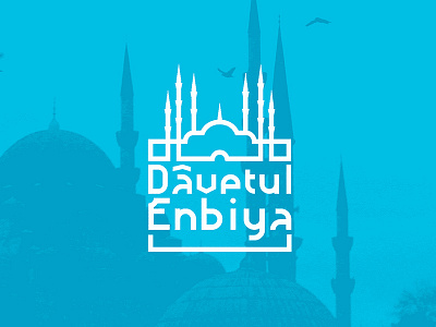 Logo design islam line logo mosque turkey turkish