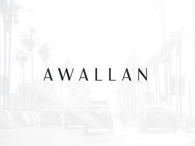 Awallan Logo arabic branding cosmetics fashion logo london luxury middleeast minimal white