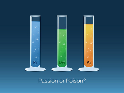 Poission adobe ai chemical dream weaver illustrator laboratorium labs photoshop poison ui ux web design