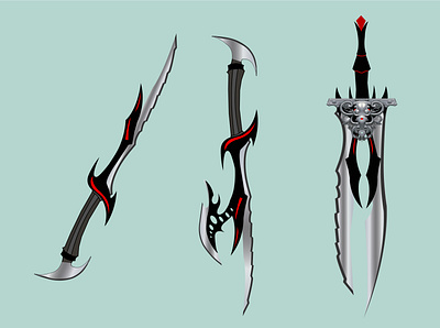 Sword design animation branding graphic design